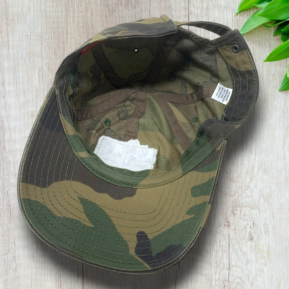 American Needle California Republic Dad Hat Strapback Cap Camo Camouflage OSFM - Picture 6 of 8